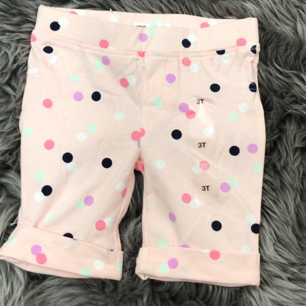 Epic Threads | Girl's Pull On Shorts | Pink Polka Dots| Size3T